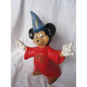 Vintage Fantasia Mickey Mouse Sorcerers Wizard Ceramic Figurine Walt Disney Prod